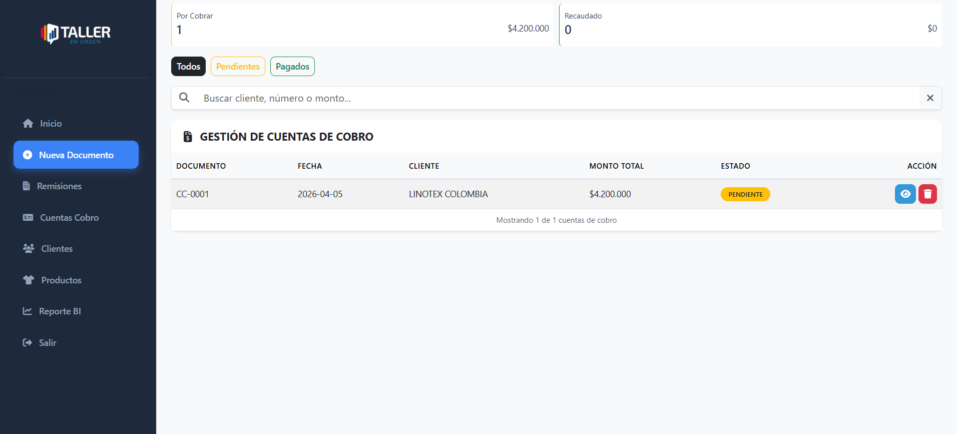 Todo en uno confección